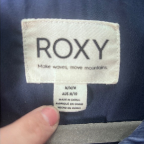 Roxy Good Old Days Colorblock Cotton Corduroy Bomber Jacket Size M - Picture 6 of 12